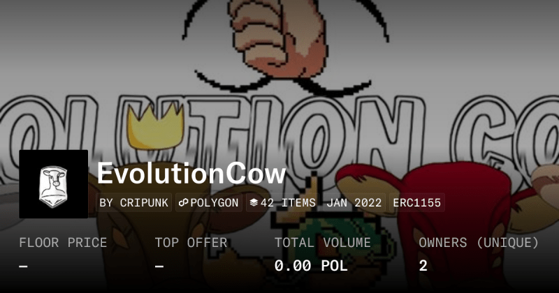 Evolution Cow Collection Opensea - Abstract Illustrations - Premium 8K Collection
