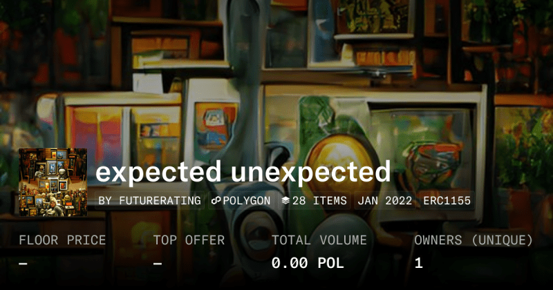 Expected Unexpected Collection Opensea - Nature Arts - Classic Desktop Collection