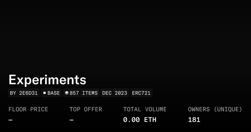 Virtual Experiments Collection Opensea - Premium City Picture - Desktop