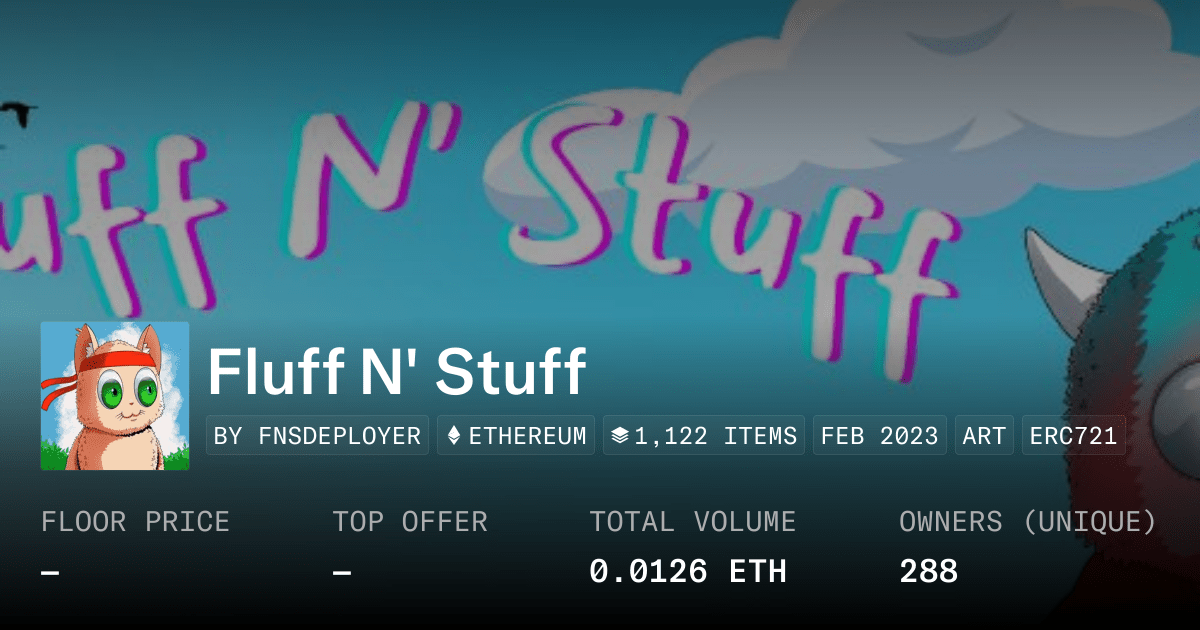 Fluff N Stuff Collection Opensea