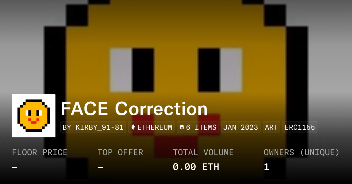 Face Correction Collection Opensea