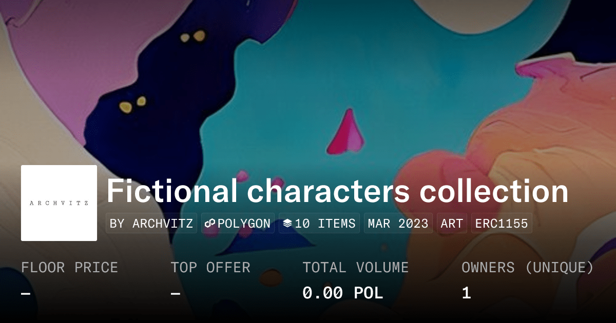 Fictional Characters Collection Collection Opensea