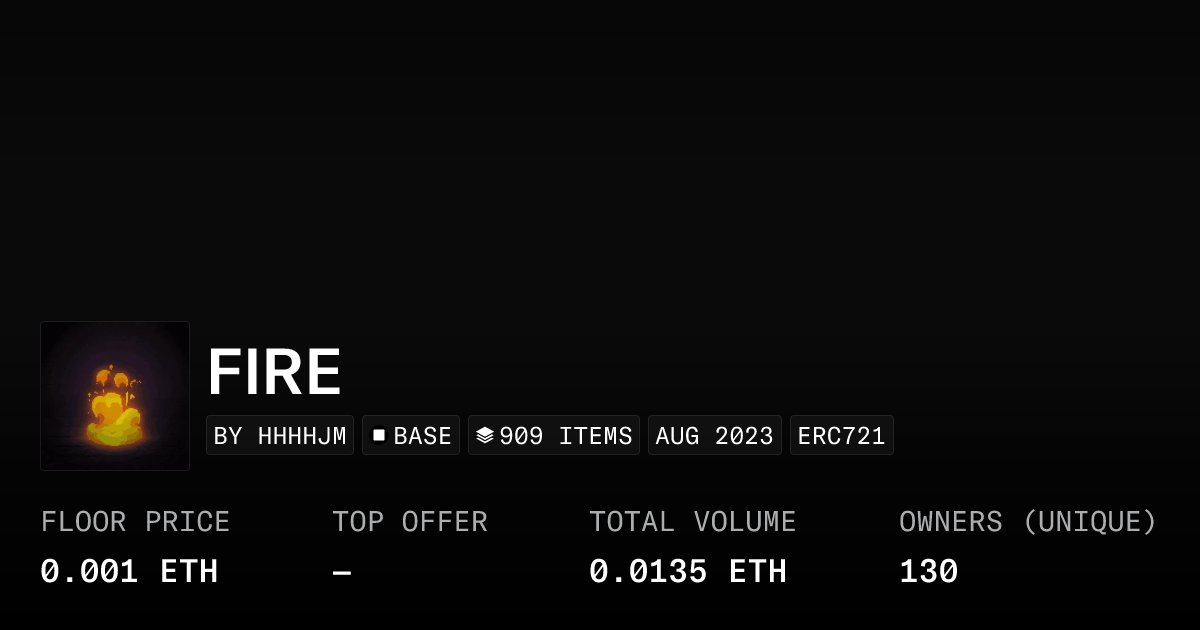 Fire Collection Opensea