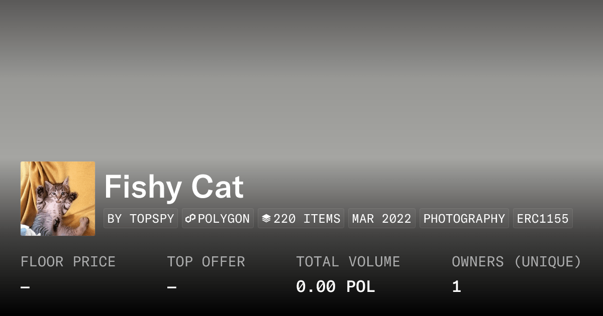 Fishy Cat Collection Opensea