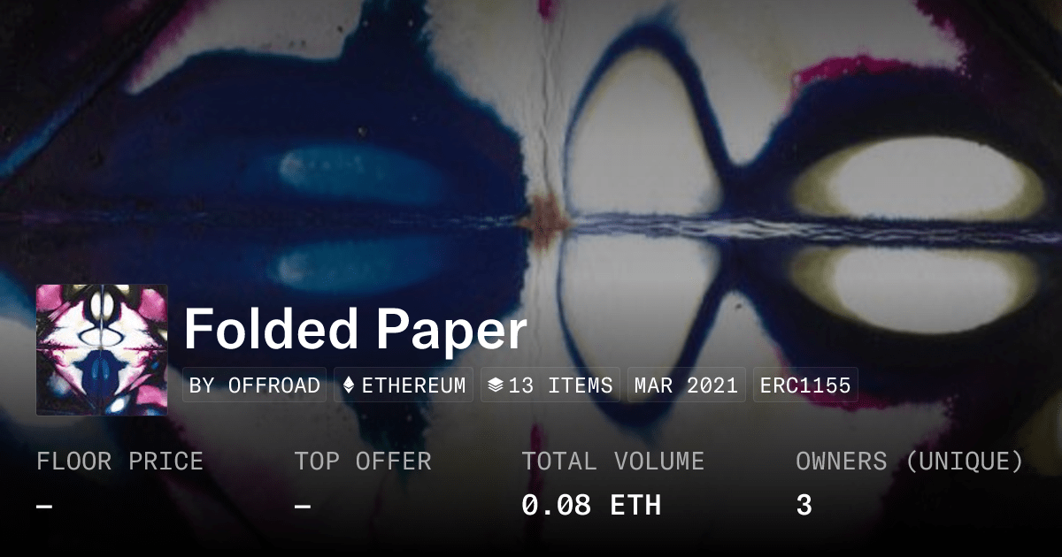 Folded Paper Collection Opensea