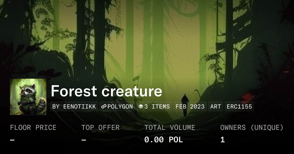 Forest Creature Collection Opensea