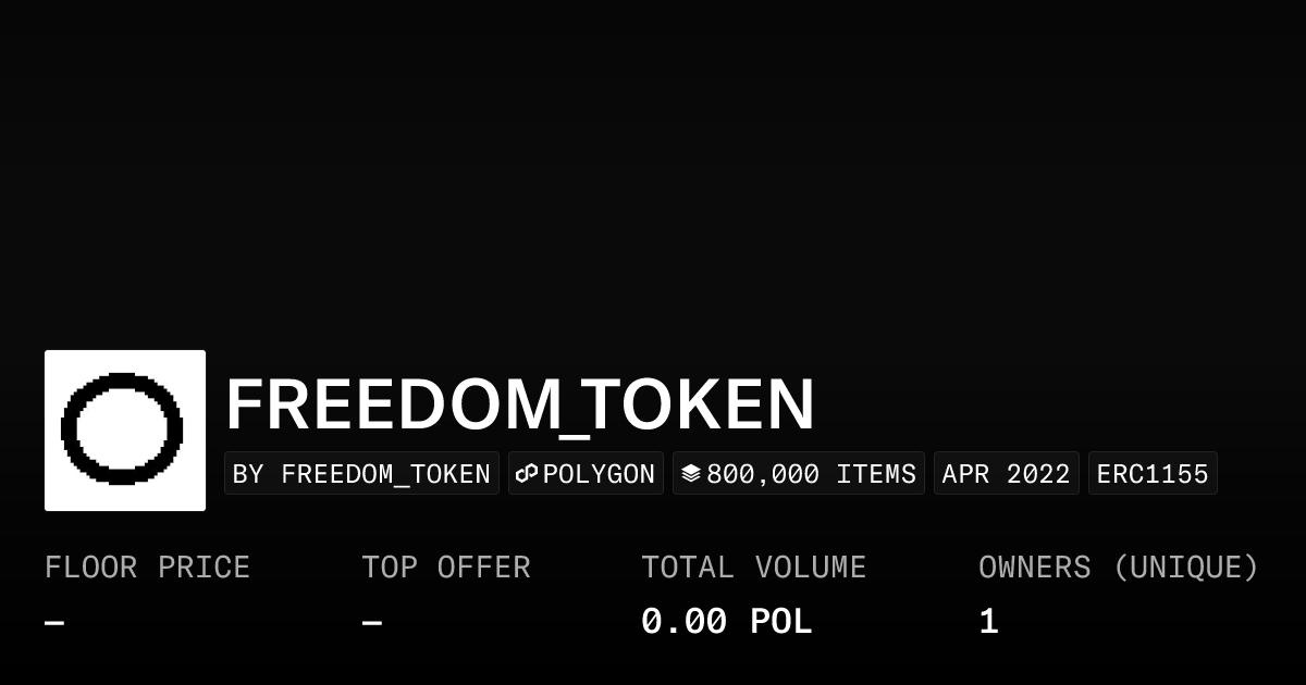 Freedom Token Collection Opensea