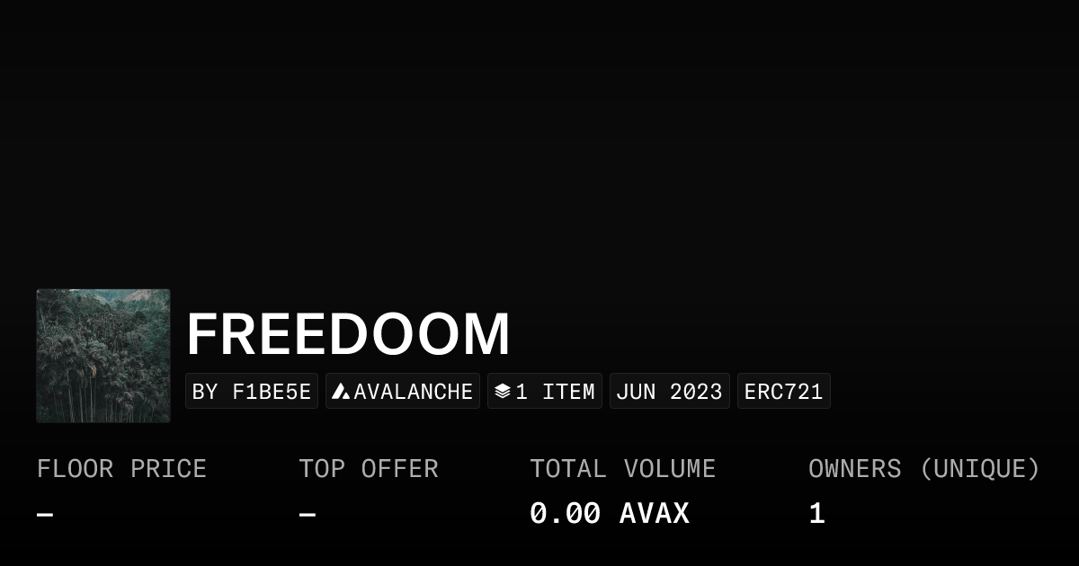 Freedoom Collection Opensea