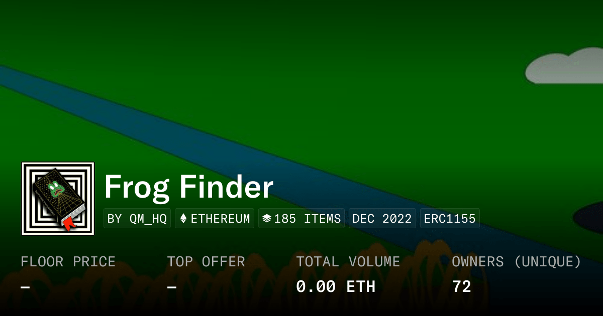 Frog Finder Collection Opensea