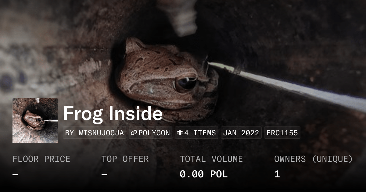 Frog Inside Collection Opensea