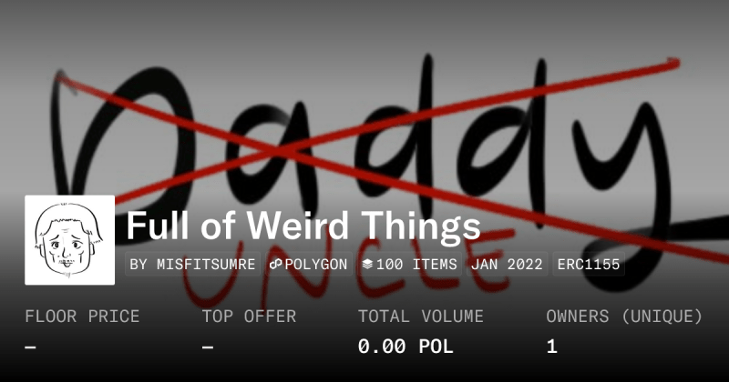 Weird Stuff Things Collection Opensea - Modern Light Background - HD