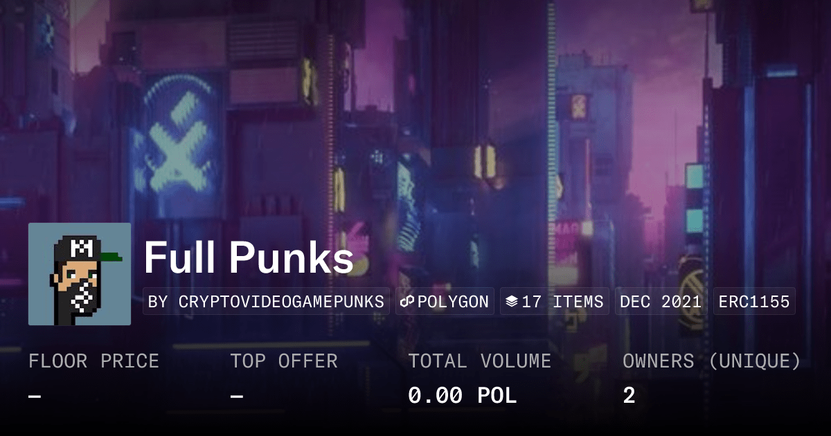 Full Punks Collection Opensea