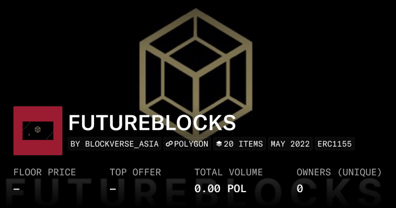 Future Blocks Collection Opensea - Professional Landscape Image - Desktop