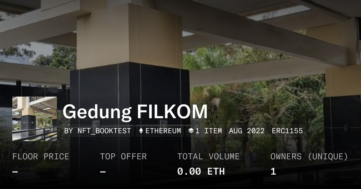 Gedung Filkom Collection Opensea