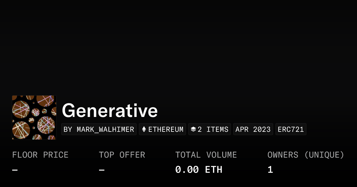 Generative Collection Opensea