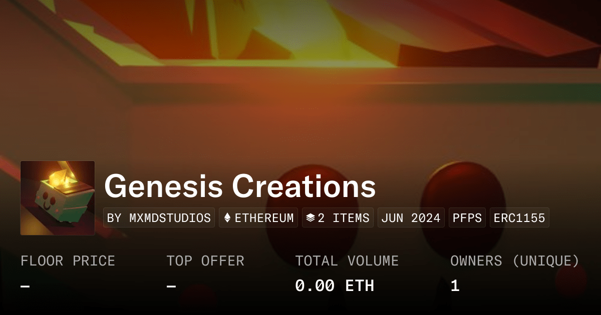 Genesis Creations Collection Opensea