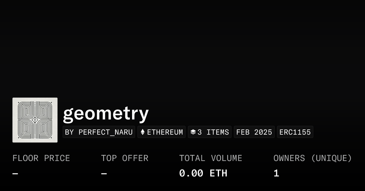 Geometry Collection Opensea