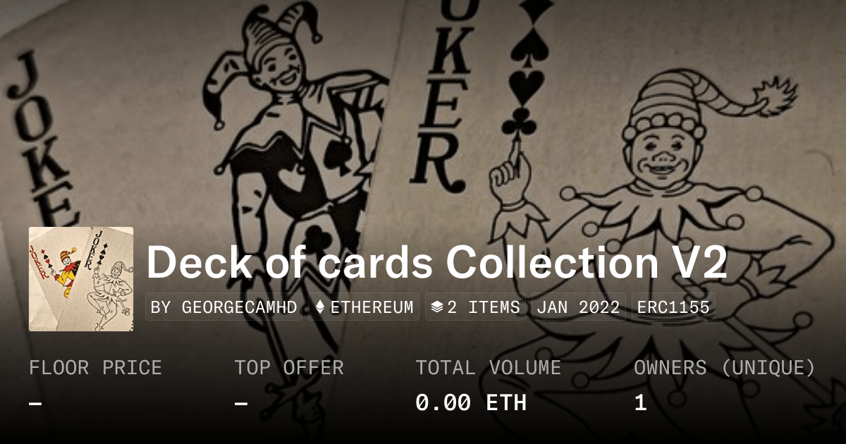 Deck Of Cards Collection V2 Collection Opensea