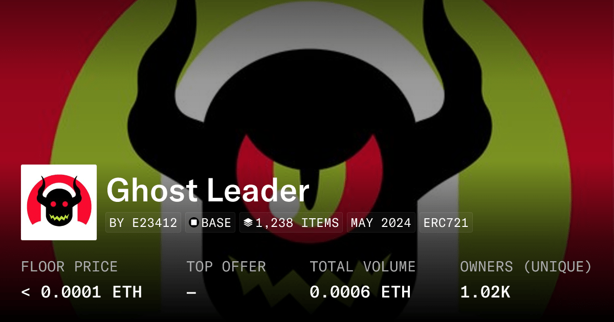 Ghost Leader Collection Opensea