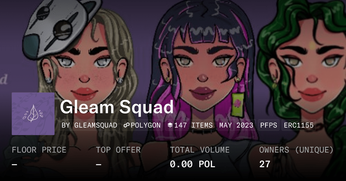 Gleam Squad Collection Opensea
