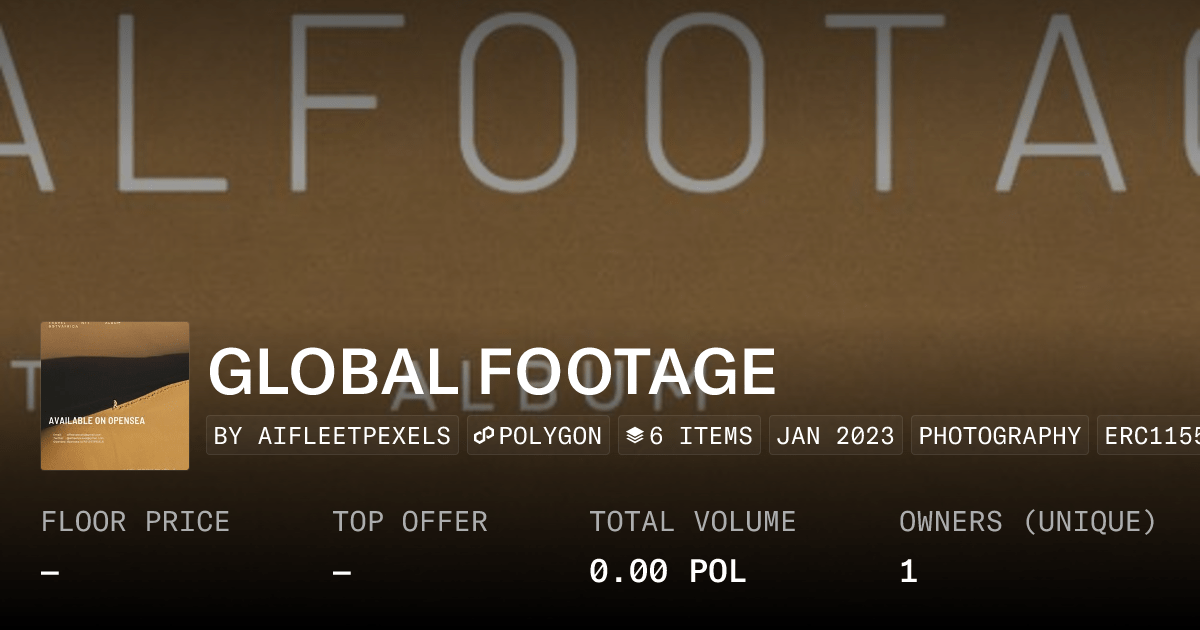 Global Footage Collection Opensea