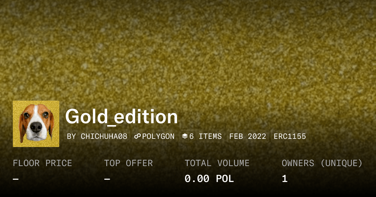 Gold Edition Collection Opensea