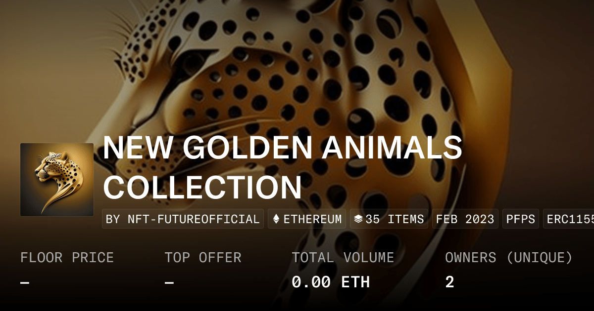 New Golden Animals Collection Collection Opensea