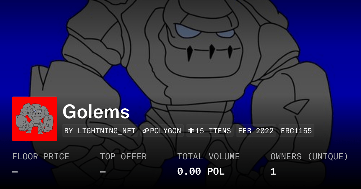 Golems Collection Opensea