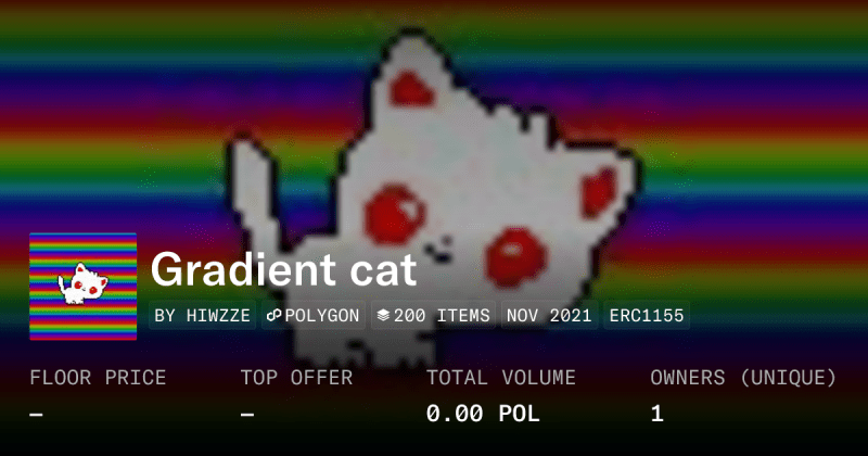 Gradient Collection Opensea - Premium Gradient Background - Desktop