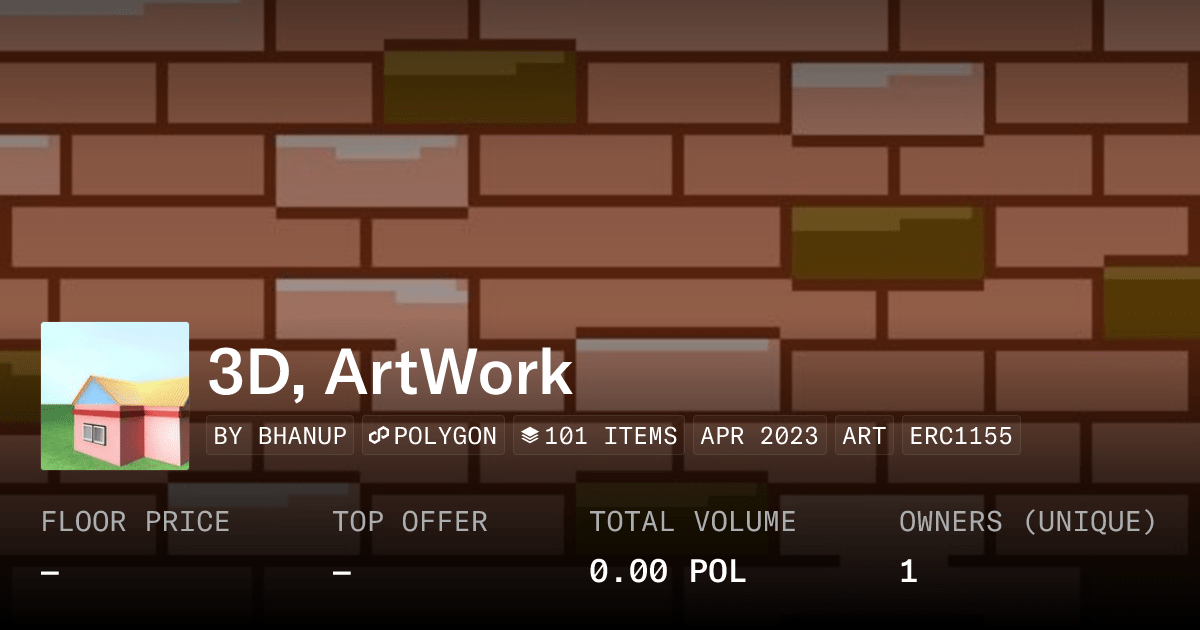 3d Artwork Collection Opensea