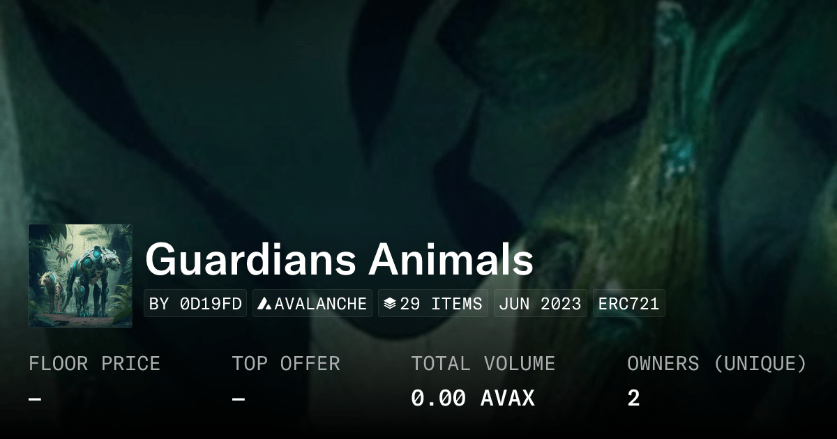 Guardians Animals Collection Opensea