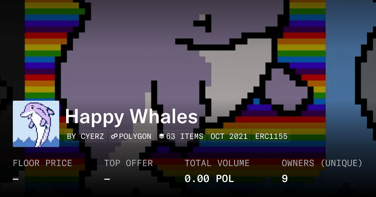 Happy Whales Collection Opensea
