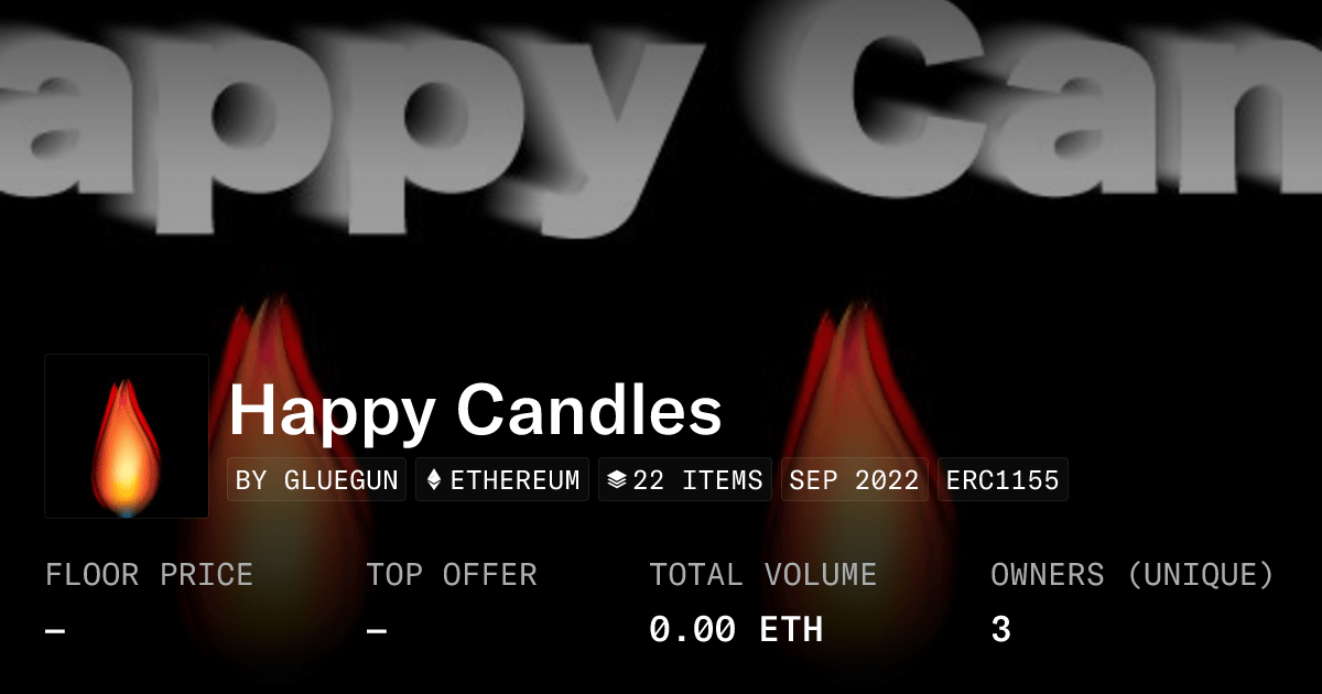 Happy Candles Collection Opensea