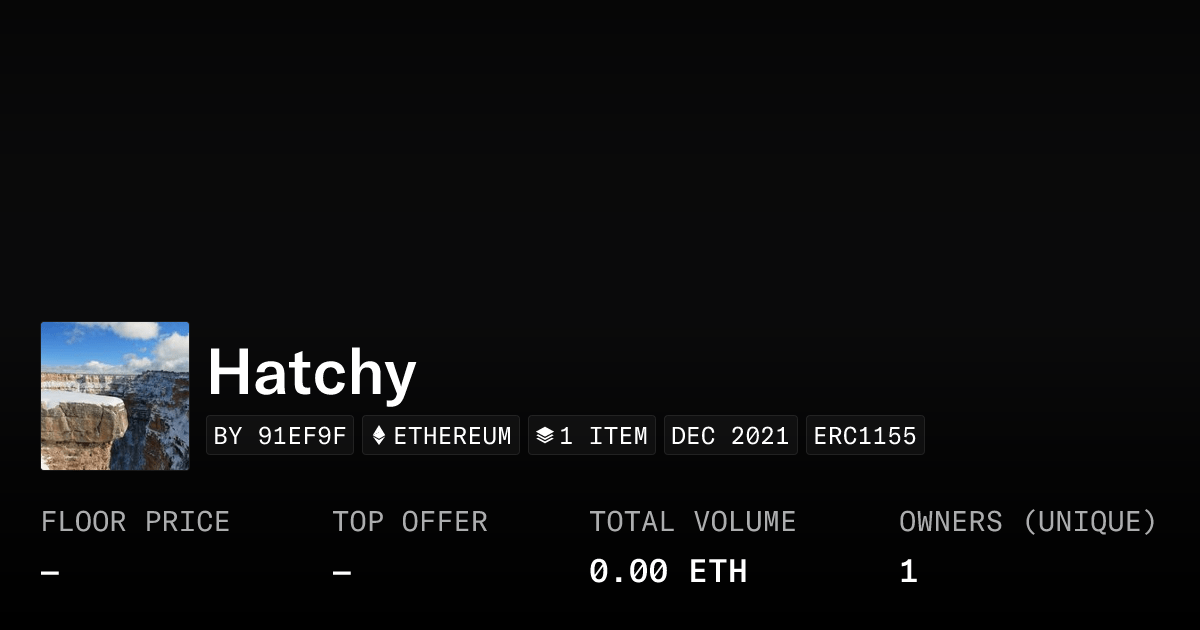 Hatchy Collection Opensea