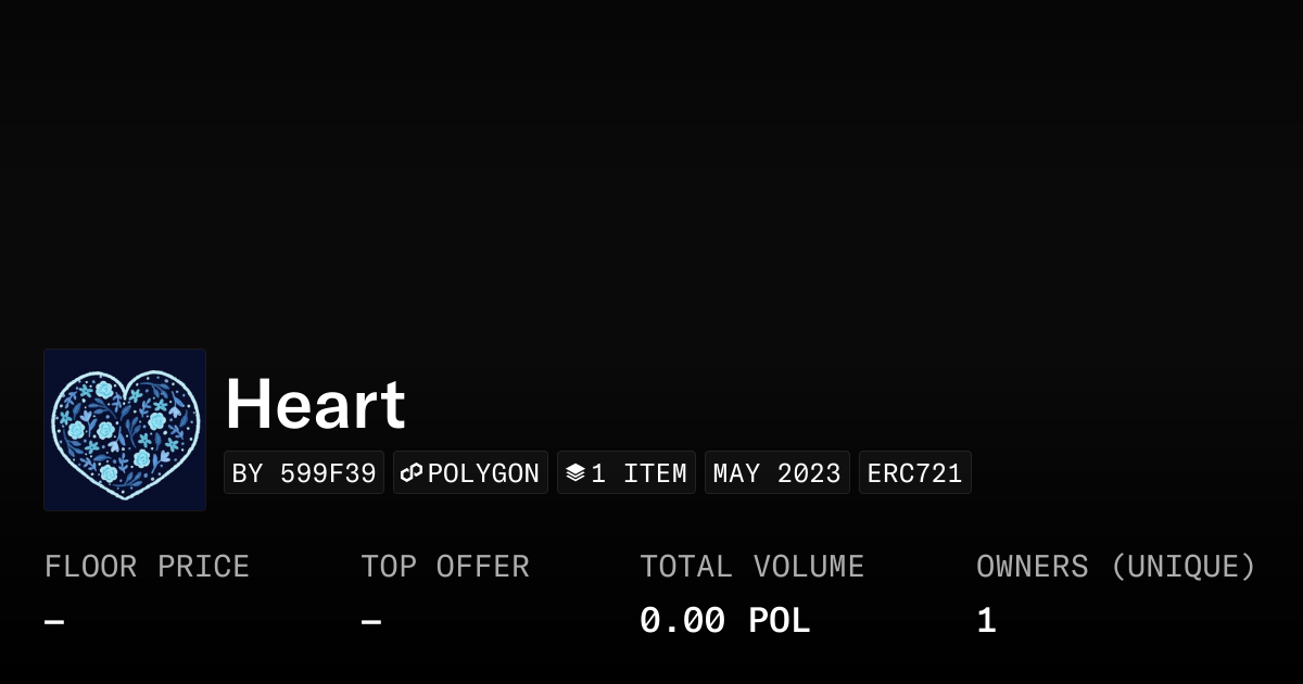 Heart Collection Opensea