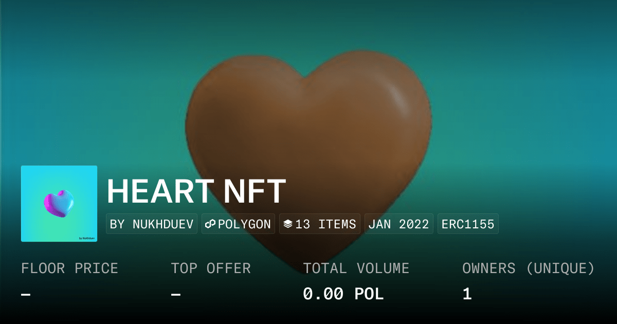 Heart Nft Collection Opensea