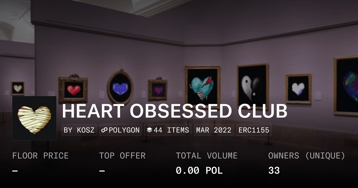Heart Obsessed Club Collection Opensea