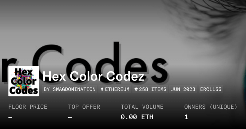 Hex Color Codes Collection Opensea - Download Incredible Colorful Wallpaper | Retina