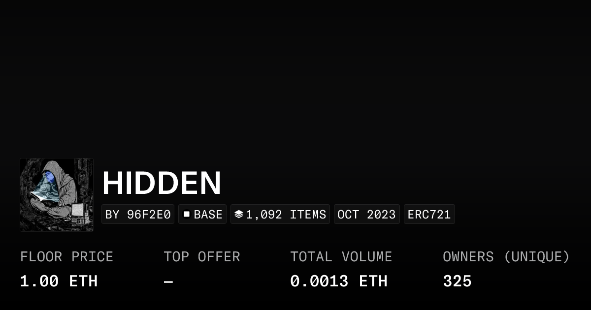 Hidden Collection Opensea