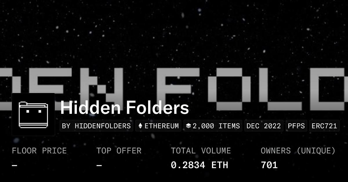 Hidden Folders Collection Opensea