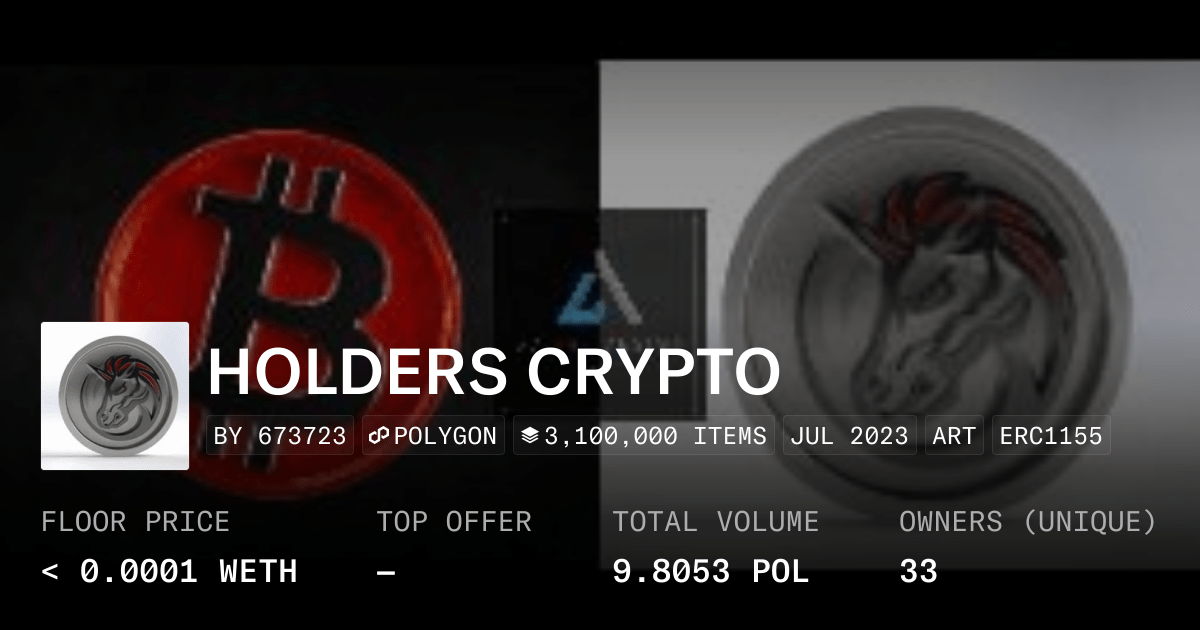 Holders Crypto Collection Opensea