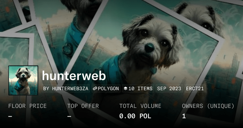 Hunter Profile Opensea - Premium Colorful Photo Gallery - Desktop