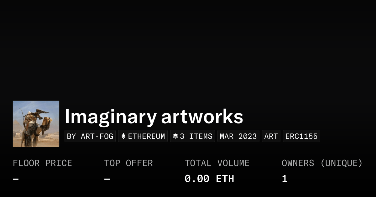 Imaginary Artworks Collection Opensea