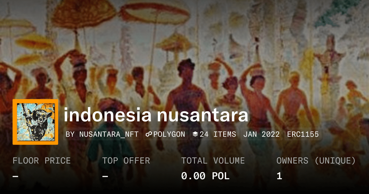 Indonesia Nusantara Collection Opensea