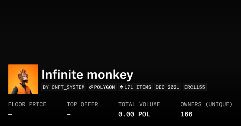Infinite Monkey Collection Opensea - High Quality 4K Light Illustrations | Free Download