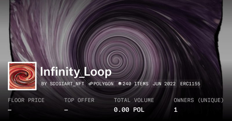 Infinite Loop Profile Opensea - Amazing Colorful Photo - Full HD