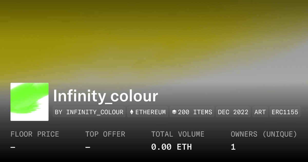 Infinity Colour Collection Opensea