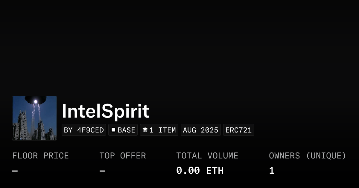 Intelspirit Collection Opensea