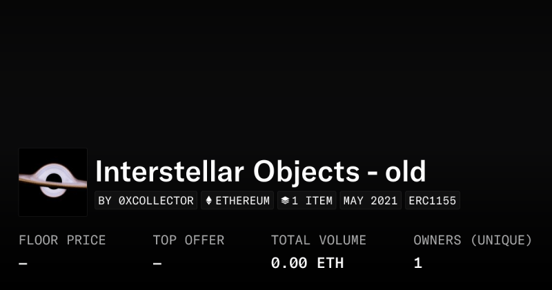 Interstellar Scans Collection Opensea - Gradient Designs - Perfect 8K Collection