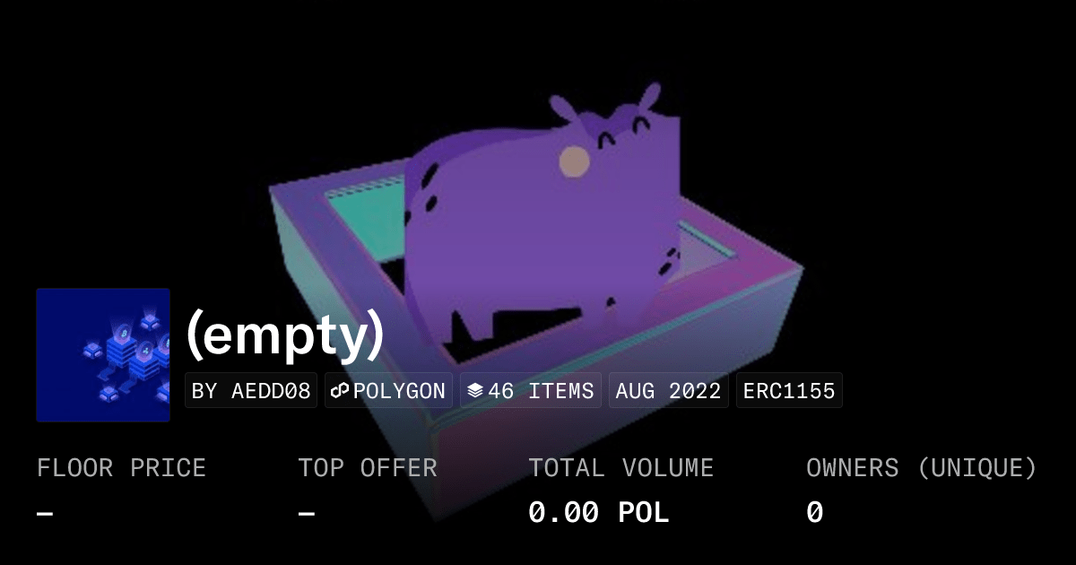 Empty Collection Opensea